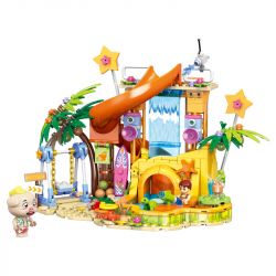 ZHEGAO 923010 RỪNG THÚ CƯNG CẮM TRẠI BÃI BIỂN MÙA HÈ THIÊN ĐƯỜNG bộ đồ chơi xếp lắp ráp ghép mô hình Girl MECHA REBIRTH Con Gái 385 khối