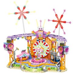 ZHEGAO 923012 CẮM TRẠI BÃI BIỂN MÙA HÈ TRONG RỪNG THÚ CƯNG SÂN KHẤU ÁNH SAO bộ đồ chơi xếp lắp ráp ghép mô hình Girl MECHA REBIRTH Con Gái 430 khối