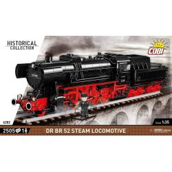 COBI 6282 6283 6281 6287 ĐẦU MÁY HƠI NƯỚC DR BR 52 tỷ lệ 1:35 bộ đồ chơi xếp lắp ráp ghép mô hình City DR BR 52 STEAM LOCOMOTIVE Thành Phố 2505 khối