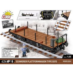 COBI 6284 XE TẢI SÀN HẠNG NẶNG LOẠI SSYS bộ đồ chơi xếp lắp ráp ghép mô hình City Thành Phố 424 khối