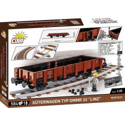 COBI 6285 TOA XE CHỞ HÀNG LOẠI OMMR 32 "LINZ" bộ đồ chơi xếp lắp ráp ghép mô hình City Thành Phố 584 khối