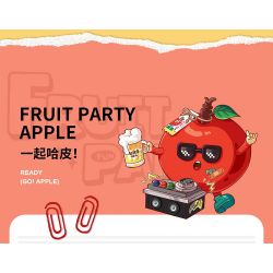 LOZ 8850 BỮA TIỆC TRÁI CÂY QUẢ TÁO NHỎ TUYỆT ĐẸP NHẤT bộ đồ chơi xếp lắp ráp ghép mô hình FRUIT PARTY