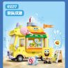 SEMBO 612217 SPONGEBOB SQUAREPANTS BURGER ĐƯỜNG PHỐ bộ đồ chơi xếp lắp ráp ghép mô hình Movie & Game Phim Và Trò Chơi 369 khối