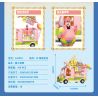 SEMBO 612218 SPONGEBOB SQUAREPANTS KEM NGỌT NGÀO bộ đồ chơi xếp lắp ráp ghép mô hình Movie & Game Phim Và Trò Chơi 410 khối