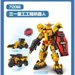 SEMBO 712066 CÔNG NGHIỆP NẶNG SANY ROBOT KỸ THUẬT bộ đồ chơi xếp lắp ráp ghép mô hình City Thành Phố 316 khối