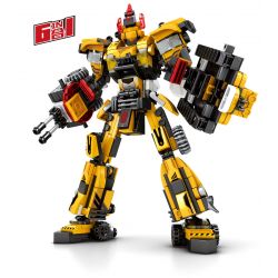 SEMBO 712060 712061 712062 712063 712064 712065 CÔNG NGHIỆP NẶNG SANY ROBOT KỸ THUẬT bộ đồ chơi xếp lắp ráp ghép mô hình City 6IN1 SANY ENGINEERING ROBOT Thành Phố 582 khối