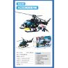 SEMBO 104301 CHIẾN DỊCH BLACK HAWK TRỰC THĂNG SÓC AS350 bộ đồ chơi xếp lắp ráp ghép mô hình City Thành Phố 468 khối