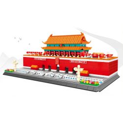 SEMBO 209001 QUẢNG TRƯỜNG THIÊN AN MÔN bộ đồ chơi xếp lắp ráp ghép mô hình Creator Sáng Tạo 1279 khối