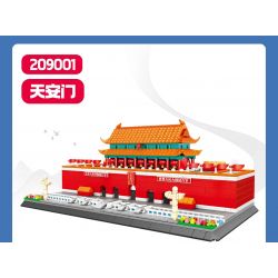 SEMBO 209001 QUẢNG TRƯỜNG THIÊN AN MÔN bộ đồ chơi xếp lắp ráp ghép mô hình Creator Sáng Tạo 1279 khối