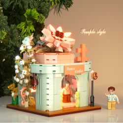 ZHEGAO 612006 GẶP GỠ PHÒNG TẬP NHẢY bộ đồ chơi xếp lắp ráp ghép mô hình DANCE STUDIO 557 khối