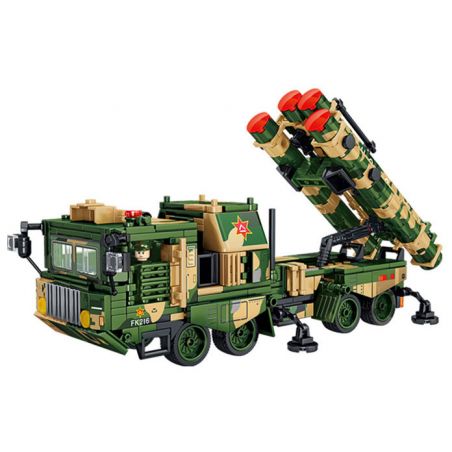 LE YI 81018 TÊN LỬA PHÒNG KHÔNG HONGQI-9 bộ đồ chơi xếp lắp ráp ghép mô hình Military Army HQ-9 ANTI-AIRCRAFT MISSILES SYSTEM Quân Sự Bộ Đội 638 khối