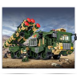 LE YI 81018 TÊN LỬA PHÒNG KHÔNG HONGQI-9 bộ đồ chơi xếp lắp ráp ghép mô hình Military Army HQ-9 ANTI-AIRCRAFT MISSILES SYSTEM Quân Sự Bộ Đội 638 khối
