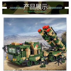 LE YI 81018 TÊN LỬA PHÒNG KHÔNG HONGQI-9 bộ đồ chơi xếp lắp ráp ghép mô hình Military Army HQ-9 ANTI-AIRCRAFT MISSILES SYSTEM Quân Sự Bộ Đội 638 khối