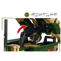 LE YI 81018 TÊN LỬA PHÒNG KHÔNG HONGQI-9 bộ đồ chơi xếp lắp ráp ghép mô hình Military Army HQ-9 ANTI-AIRCRAFT MISSILES SYSTEM Quân Sự Bộ Đội 638 khối