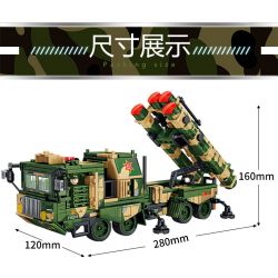 LE YI 81018 TÊN LỬA PHÒNG KHÔNG HONGQI-9 bộ đồ chơi xếp lắp ráp ghép mô hình Military Army HQ-9 ANTI-AIRCRAFT MISSILES SYSTEM Quân Sự Bộ Đội 638 khối