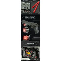 Kazi KY88035 88035 SÚNG NGẮN BORETTA M92F bộ đồ chơi xếp lắp ráp ghép mô hình Military Army Quân Sự Bộ Đội 360 khối