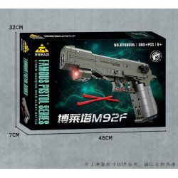 Kazi KY88035 88035 SÚNG NGẮN BORETTA M92F bộ đồ chơi xếp lắp ráp ghép mô hình Military Army Quân Sự Bộ Đội 360 khối