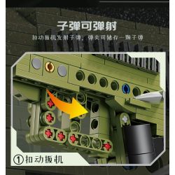 Kazi KY88036 88036 SÚNG LỤC TỰ ĐỘNG KOCH USP bộ đồ chơi xếp lắp ráp ghép mô hình Military Army HK_USP Quân Sự Bộ Đội 362 khối
