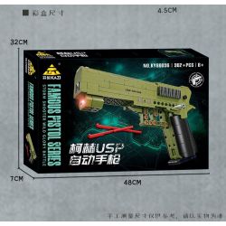 Kazi KY88036 88036 SÚNG LỤC TỰ ĐỘNG KOCH USP bộ đồ chơi xếp lắp ráp ghép mô hình Military Army HK_USP Quân Sự Bộ Đội 362 khối