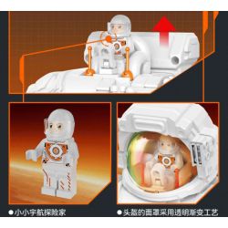 JAKI CK001 SPACE FUN PHIÊN BẢN KỶ NIỆM CỦA HÀNH GIA DAWN 2.0 bộ đồ chơi xếp lắp ráp ghép mô hình