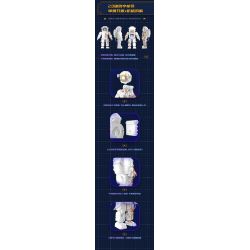 JAKI CK241 SPACE FUN BỘ KỶ NIỆM BÌNH MINH GIỮA CÁC VÌ SAO tỷ lệ 1:64000000 bộ đồ chơi xếp lắp ráp ghép mô hình