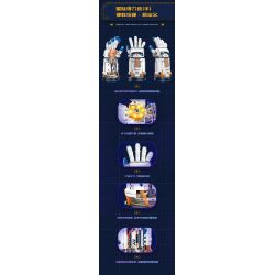 JAKI CK241 SPACE FUN BỘ KỶ NIỆM BÌNH MINH GIỮA CÁC VÌ SAO tỷ lệ 1:64000000 bộ đồ chơi xếp lắp ráp ghép mô hình