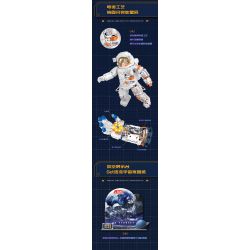 JAKI CK241 SPACE FUN BỘ KỶ NIỆM BÌNH MINH GIỮA CÁC VÌ SAO tỷ lệ 1:64000000 bộ đồ chơi xếp lắp ráp ghép mô hình