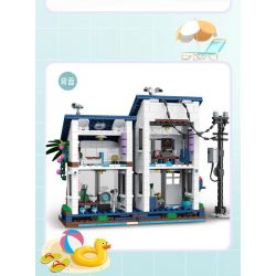 MorkModel 20201 Mork Model 20201 BIỆT THỰ NGHỈ DƯỠNG 3 TRONG 1 VEN BIỂN bộ đồ chơi xếp lắp ráp ghép mô hình Creator BEACH HOUSE Sáng Tạo 813 khối