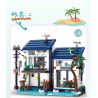 MorkModel 20201 Mork Model 20201 BIỆT THỰ NGHỈ DƯỠNG 3 TRONG 1 VEN BIỂN bộ đồ chơi xếp lắp ráp ghép mô hình Creator BEACH HOUSE Sáng Tạo 813 khối