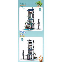 MorkModel 20201 Mork Model 20201 BIỆT THỰ NGHỈ DƯỠNG 3 TRONG 1 VEN BIỂN bộ đồ chơi xếp lắp ráp ghép mô hình Creator BEACH HOUSE Sáng Tạo 813 khối