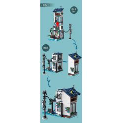 MorkModel 20201 Mork Model 20201 BIỆT THỰ NGHỈ DƯỠNG 3 TRONG 1 VEN BIỂN bộ đồ chơi xếp lắp ráp ghép mô hình Creator BEACH HOUSE Sáng Tạo 813 khối
