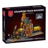 MorkModel 028005 Mork Model 028005 SÁCH TÀU STEAMPUNK bộ đồ chơi xếp lắp ráp ghép mô hình STEAMPUNK TRAIN BOOKEND 1252 khối