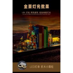 MorkModel 028005 Mork Model 028005 SÁCH TÀU STEAMPUNK bộ đồ chơi xếp lắp ráp ghép mô hình STEAMPUNK TRAIN BOOKEND 1252 khối