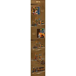 MorkModel 028005 Mork Model 028005 SÁCH TÀU STEAMPUNK bộ đồ chơi xếp lắp ráp ghép mô hình STEAMPUNK TRAIN BOOKEND 1252 khối