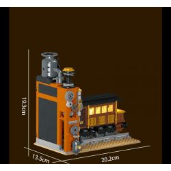MorkModel 028005 Mork Model 028005 SÁCH TÀU STEAMPUNK bộ đồ chơi xếp lắp ráp ghép mô hình STEAMPUNK TRAIN BOOKEND 1252 khối
