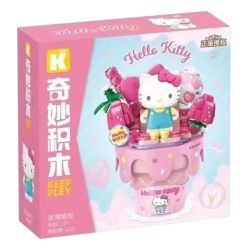 KEEPPLEY K20841 20841 KEM ỐC QUẾ SANRIO NÓN DÂU TÂY GIÒN bộ đồ chơi xếp lắp ráp ghép mô hình SANRIO CHARACTERS 132 khối
