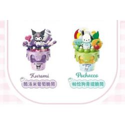 KEEPPLEY K20844 20844 KEM ỐC QUẾ SANRIO GIÒN MÀU CAM bộ đồ chơi xếp lắp ráp ghép mô hình SANRIO CHARACTERS 114 khối