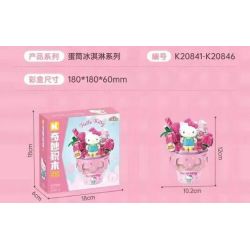 KEEPPLEY K20846 20846 KEM ỐC QUẾ SANRIO NÓN XANH GIÒN bộ đồ chơi xếp lắp ráp ghép mô hình SANRIO CHARACTERS 124 khối