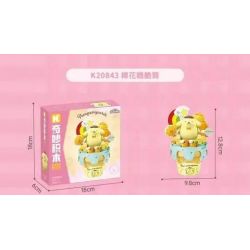 KEEPPLEY K20846 20846 KEM ỐC QUẾ SANRIO NÓN XANH GIÒN bộ đồ chơi xếp lắp ráp ghép mô hình SANRIO CHARACTERS 124 khối