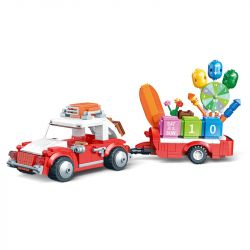 JP 96007 LỊCH DU RV bộ đồ chơi xếp lắp ráp ghép mô hình 413 khối