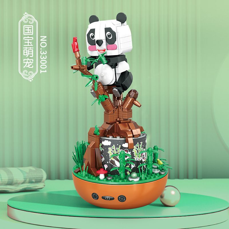 JP 33001 HỘP NHẠC THÚ CƯNG DỄ THƯƠNG KHO BÁU QUỐC GIA bộ đồ chơi xếp lắp ráp ghép mô hình 431 khối