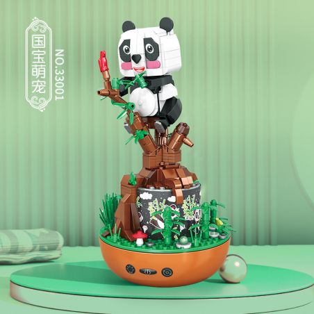 JP 33001 HỘP NHẠC THÚ CƯNG DỄ THƯƠNG KHO BÁU QUỐC GIA bộ đồ chơi xếp lắp ráp ghép mô hình 431 khối