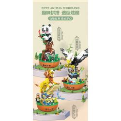 JP 33001 HỘP NHẠC THÚ CƯNG DỄ THƯƠNG KHO BÁU QUỐC GIA bộ đồ chơi xếp lắp ráp ghép mô hình 431 khối