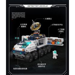 JAKI CK002 SPACE FUN BÌNH MINH THÁM HIỂM ROVER bộ đồ chơi xếp lắp ráp ghép mô hình City BREAKING-DAWN DETECTION VEHICLE Thành Phố