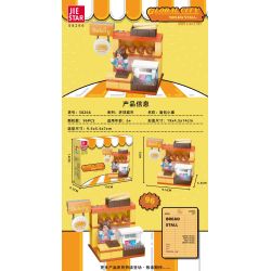 JIESTAR 58266 THÀNH PHỐ TOÀN CẦU GIAN HÀNG BÁNH MÌ bộ đồ chơi xếp lắp ráp ghép mô hình City GLOBAL CITY BREAD STALL 96 khối