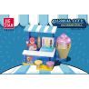 JIESTAR 58269 THÀNH PHỐ VŨ TRỤ QUẦY KẸO bộ đồ chơi xếp lắp ráp ghép mô hình City GLOBAL CITY ICE CREAM STALL 96 khối