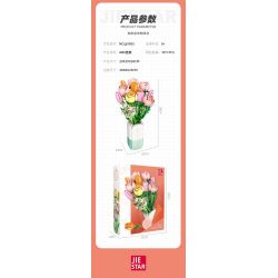 JIESTAR JJ9065 9065 HOA TULIP bộ đồ chơi xếp lắp ráp ghép mô hình Creator ROSE TULIP Sáng Tạo 1011 khối