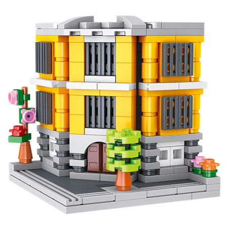 JIESTAR 59077 CỬA HÀNG TẠP HÓA bộ đồ chơi xếp lắp ráp ghép mô hình TIME GROCERY STORE 232 khối