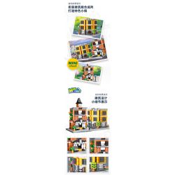 JIESTAR 59077 CỬA HÀNG TẠP HÓA bộ đồ chơi xếp lắp ráp ghép mô hình TIME GROCERY STORE 232 khối