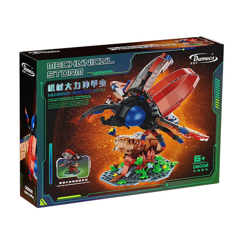 DUOMAIKA D6002 6002 NGƯỜI MÁY HERCULES CƠ KHÍ bộ đồ chơi xếp lắp ráp ghép mô hình MECHANICAL HERCUCES BEETLE